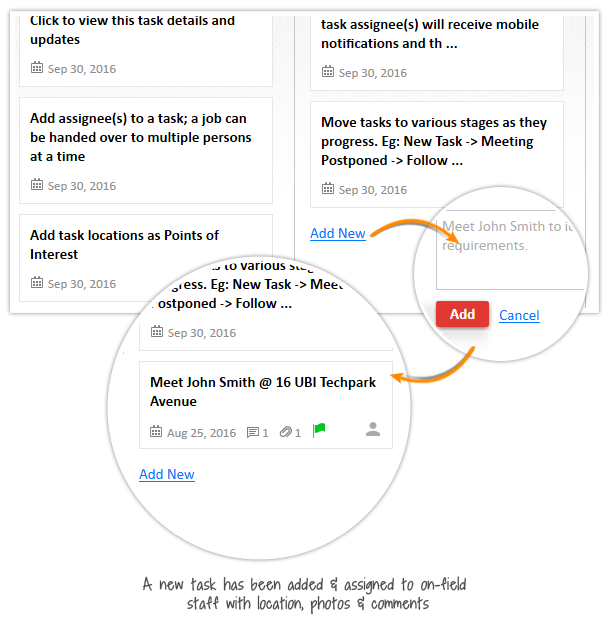 Track your on-field/sales staff using trackview