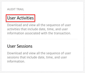 User Activities