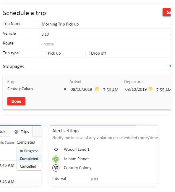 EASY TO PLAN, TRACK LIVE STATUS