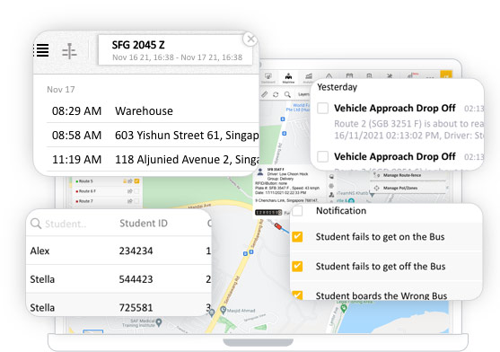 schoolbus tracking banner