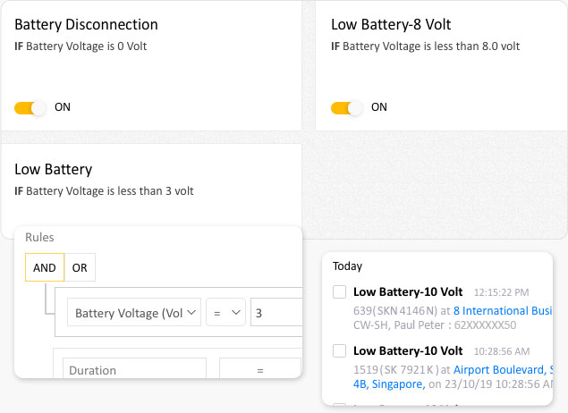 Battery Disconnection Alerts