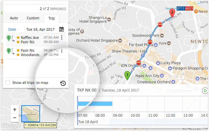 Users can now view timeline history with the latest AVLView release