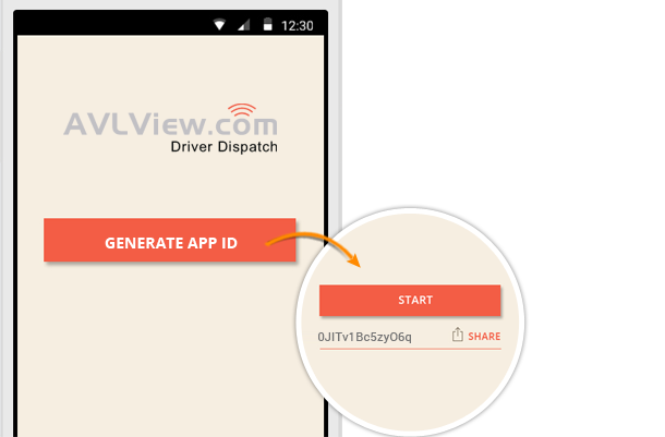 AVLView’s driver dispatch app using android mobile