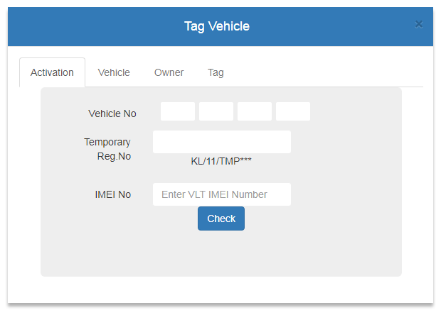 Parivahan Tag Vehicle form Parivahan Tag Vehicle form