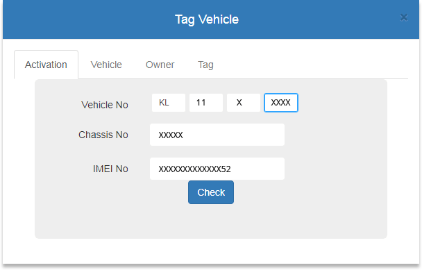 Suraksha Mitr Tag Vehicle form Suraksha Mitr Tag Vehicle form