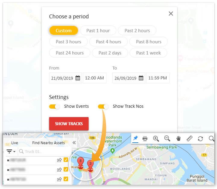 Geo location marker tracker