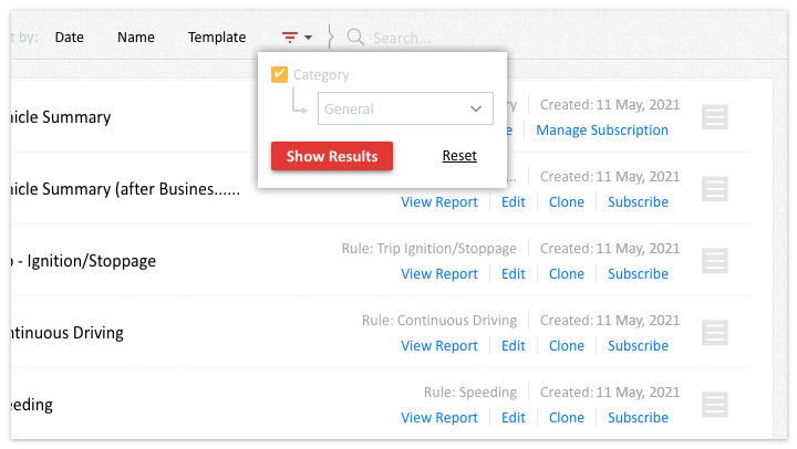 Categorise Report