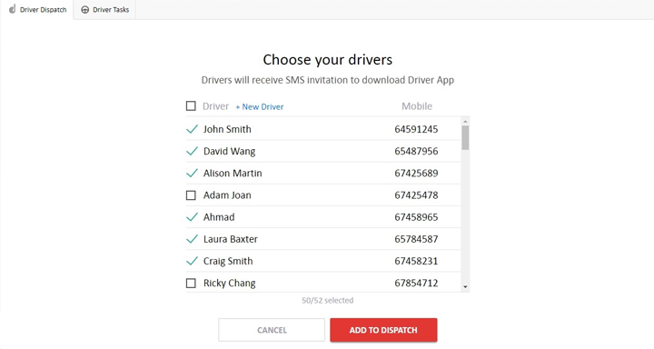 Choose Drivers from the lIst