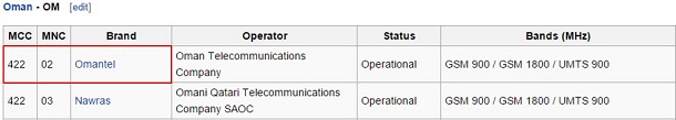 Sample Roaming Operator Code