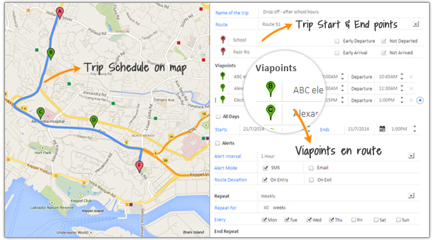 GPS tracking for school bus