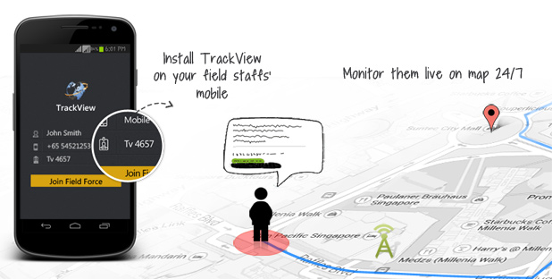 Track your mobile staff; gain maximum field productivity